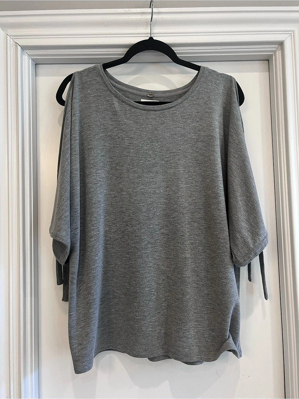 Gray Cold Shoulder Tunic